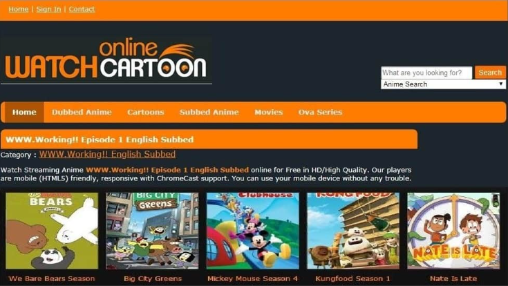 Watch Cartoon Online Apk Download Free The Latest Version for Android