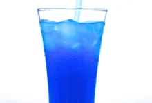 Blue Motorcycle Summer Refreshing Drink